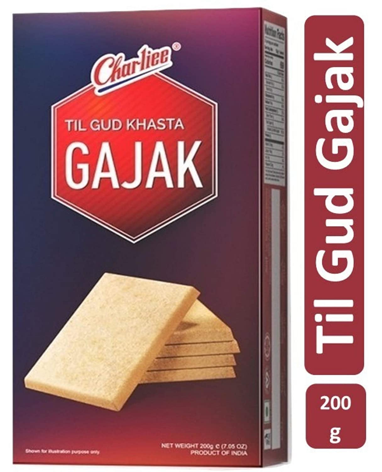 Charliee - Til Gud Khasta Gajak 200g