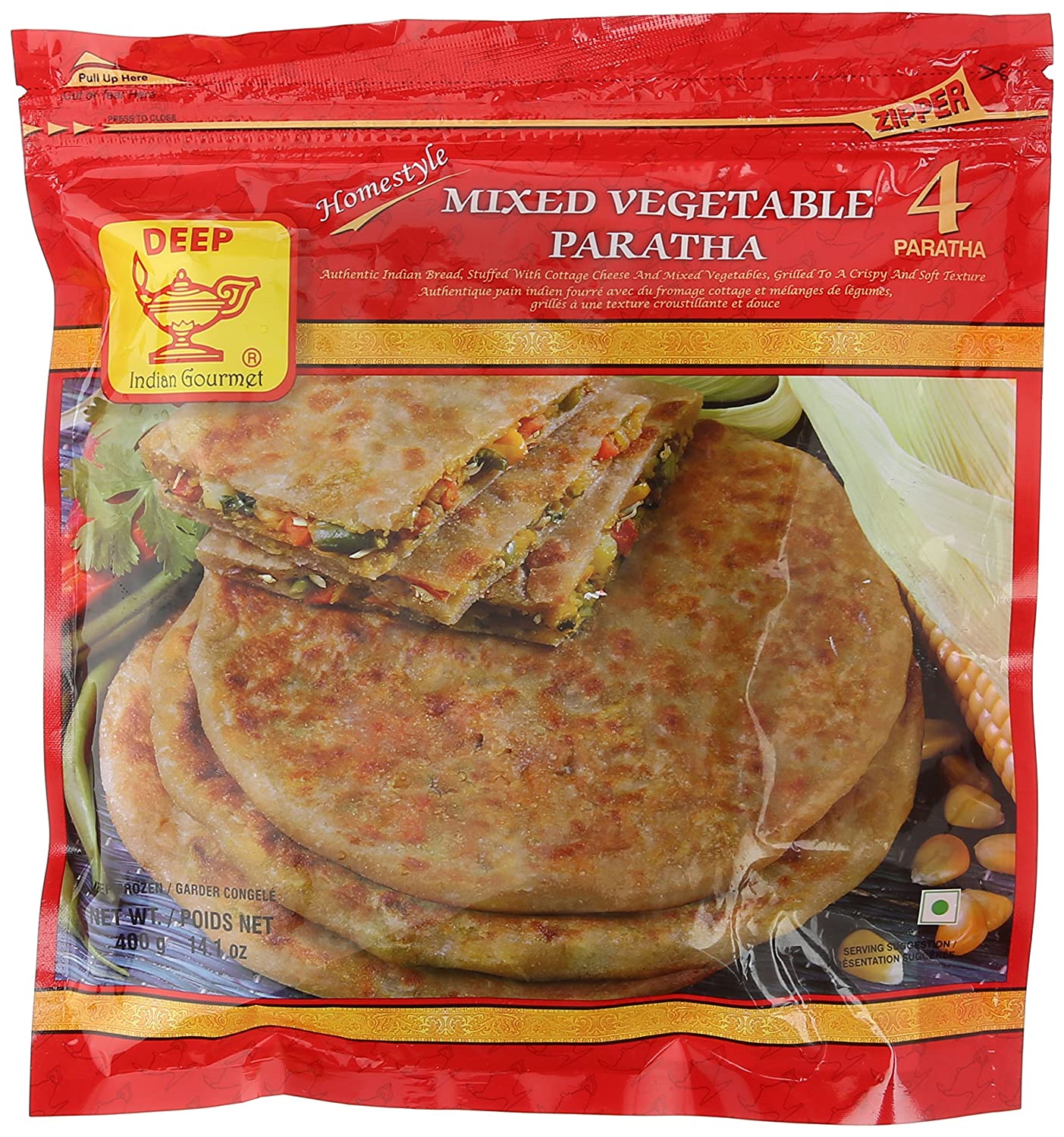 Deep - Mixed Vegetable Paratha 400g