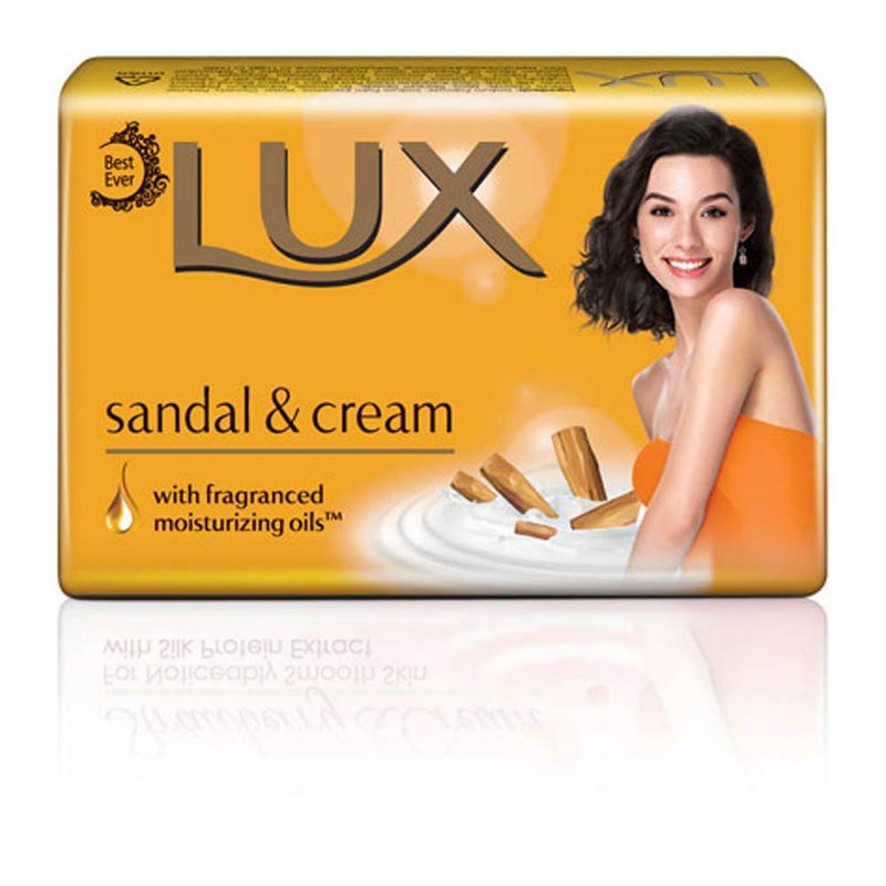 lux sandal and cream soap